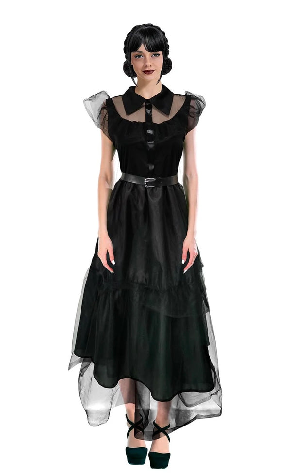 LADIES BLACK PROM DRESS COSTUME